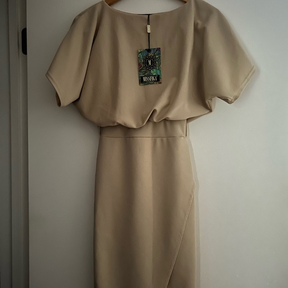 Judith Stone Wrap Front Batwing Dress - Picture 2 of 5